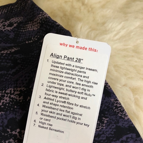 NWT💕Align Lululemon Pant 28” Wave Camo Legging - Picture 6 of 8